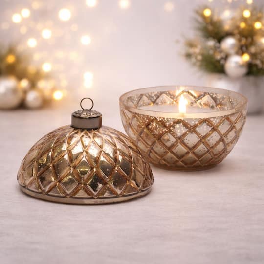 Melrose 6.5" LED Glass Ornament Candle